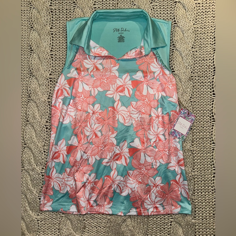 Stella Parker Floral Sleeveless Top UPF New (XS)